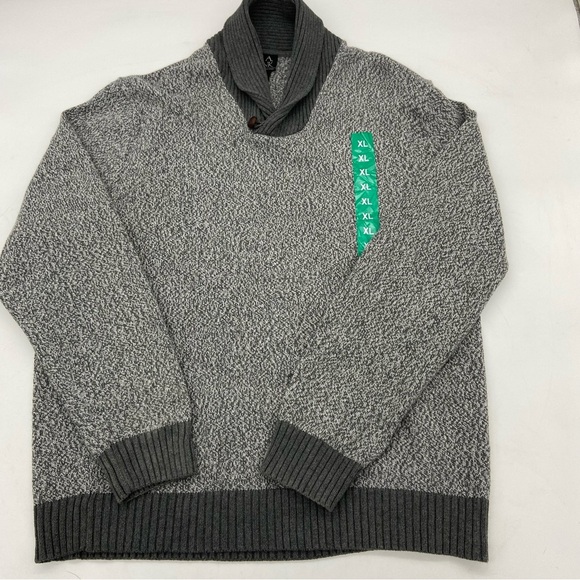 Jos. A. Banks Men's Gray Shawl Collar Sweater Heather Gray Size XL - Picture 7 of 12